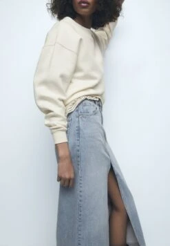 PULL & BEAR Long - Gonna Lunga - Dark Blue -PULL - BEAR Negozio fd7d420b699c42e986909bc9c717479a