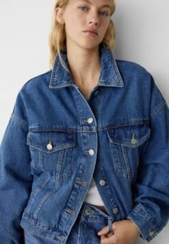 PULL & BEAR With Drop Shoulder DesignGiacca Di JeansRoyal Blue Donna Giacche E Blazer PUC21G0DS-K12 -PULL - BEAR Negozio fe64cca528c74ff3954c9ee2afe208d5