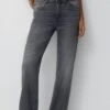 PULL & BEAR Mid Waist Jeans A SigarettaGrey Donna Jeans PUC21N0LU-C11