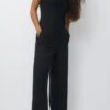 PULL & BEAR Bandeau Tuta JumpsuitBlack Donna Tute Jumpsuit PUC21T0AK-Q11